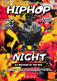 Urban Hip Hop Night A4 Flyer Template