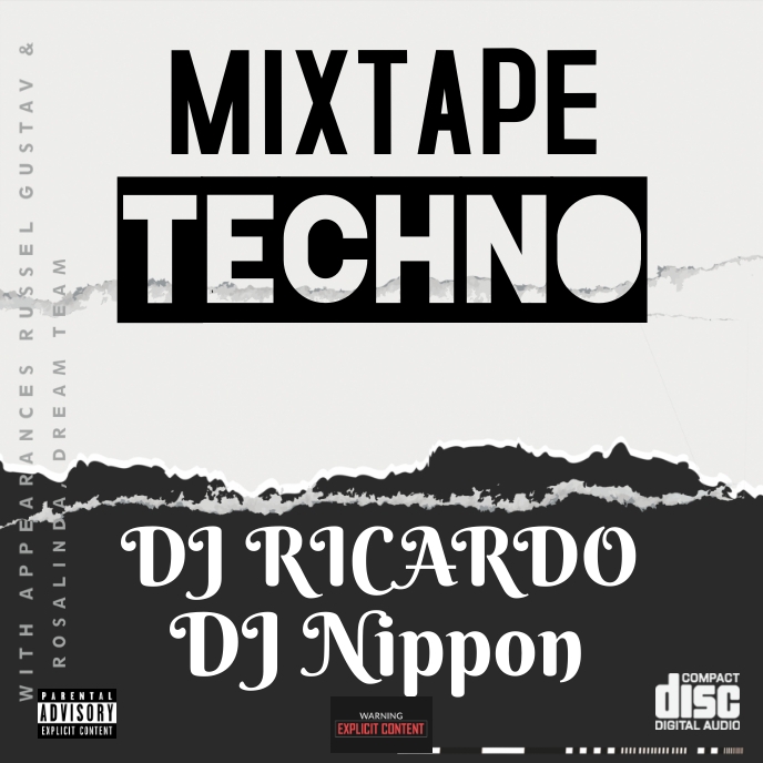 Rap Mixtape Techno Template | PosterMyWall