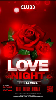 Rap Night Poster Video Instagram Story template