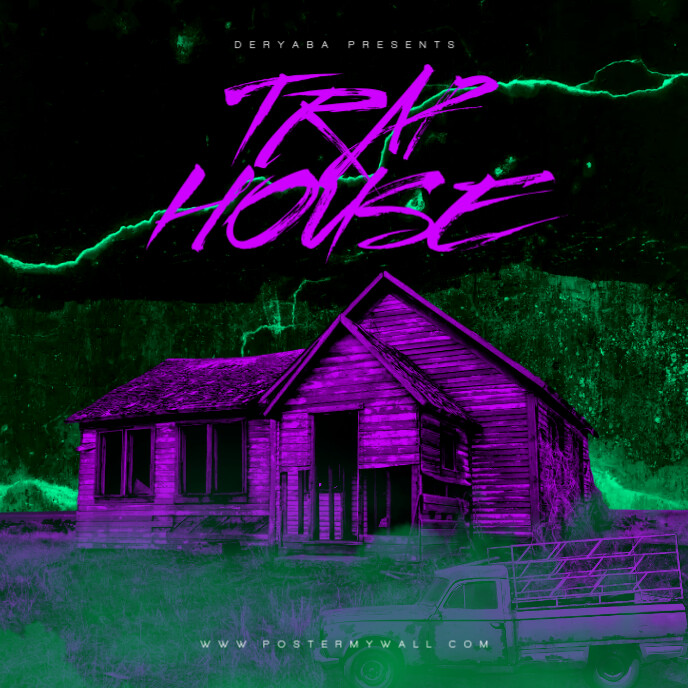 Plantilla de Rap Trap Green Purple Mixtape Album Cover Art | PosterMyWall