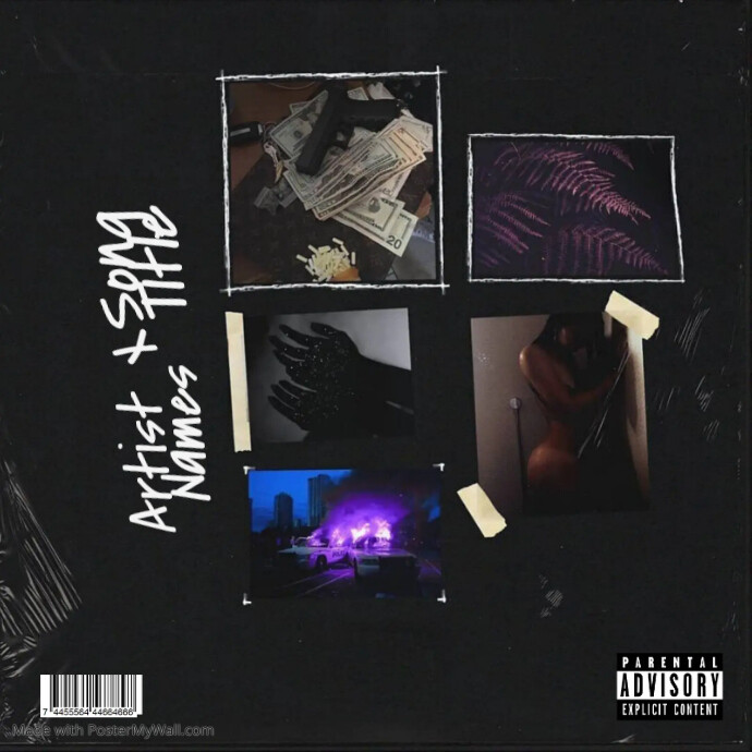 Trap Or Die Rap HipHop Trap R&B Mixtape Single Song EP Cover Art