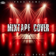 Rap trap mixtape cover album cover Portada de Álbum template