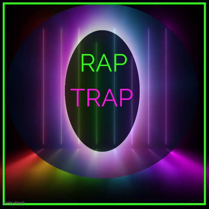 Rap Trap Neon Light Template | PosterMyWall