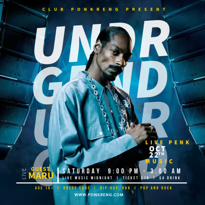 Rapper Ads Templat PosterMyWall