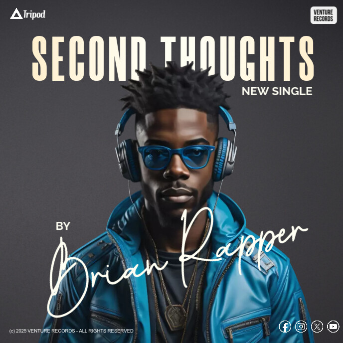 Rapper Music Album Cover art template | PosterMyWall