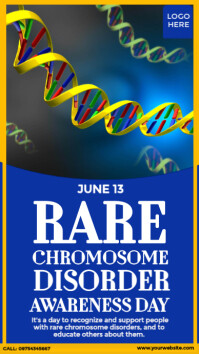 Rare Chromosome Disorder Awareness Day Design Instagram Story template