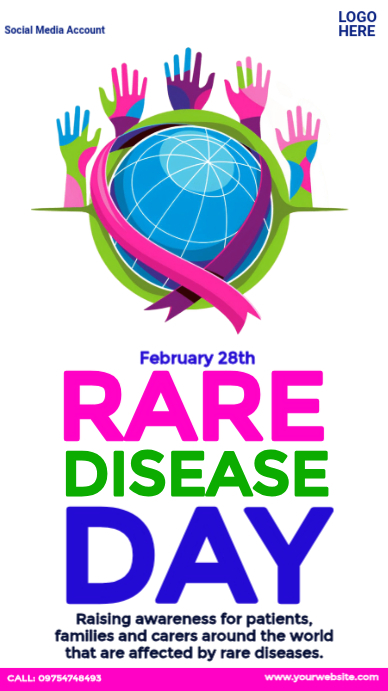 Plantilla de Rare Disease Day Campaign | PosterMyWall
