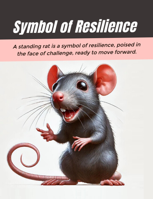 Rat Flyer (US Letter) template