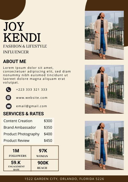 RATE CARD Template | PosterMyWall