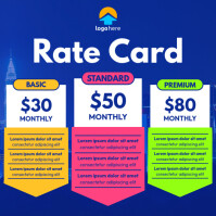rate card template Instagram Post