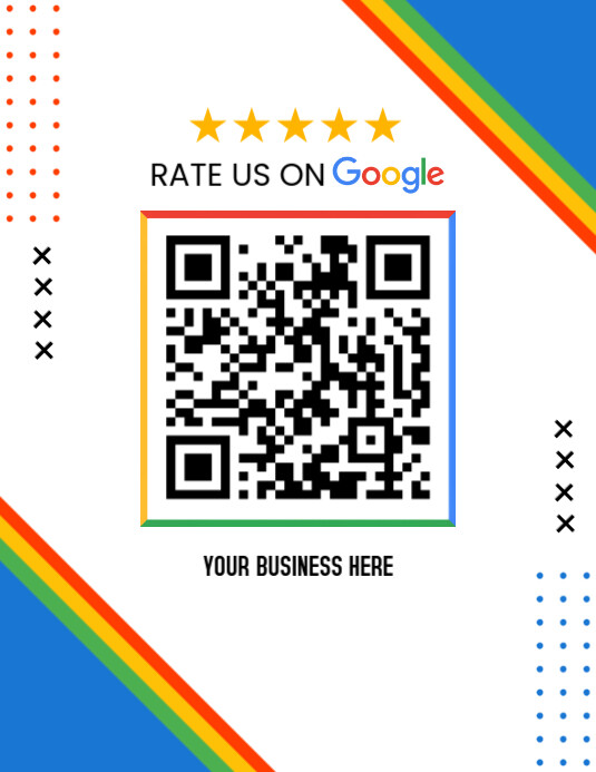 Rate Us On Google Flyer (US Letter) template