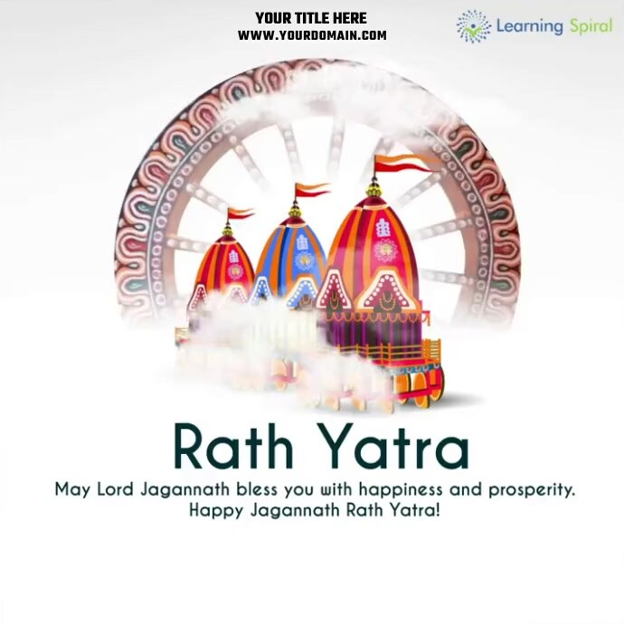 Rath Yatra Instagram Post template