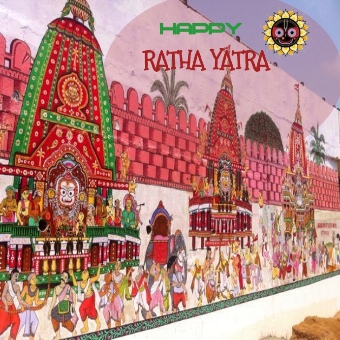 RATH YATRA Publicación de Instagram template