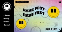 Rave Festival Imagen Compartida en Facebook template