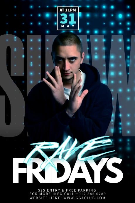 Copy of Rave Fridays | PosterMyWall