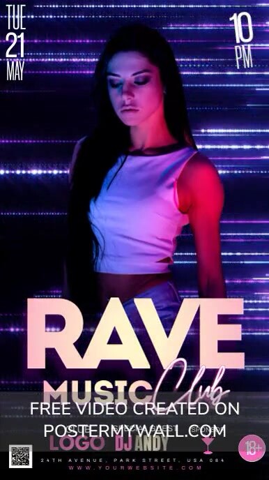 Copy of Rave Music Club | PosterMyWall