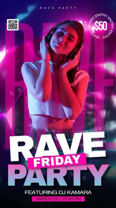 Rave Party Template | PosterMyWall