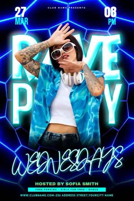 Rave Party Template | PosterMyWall