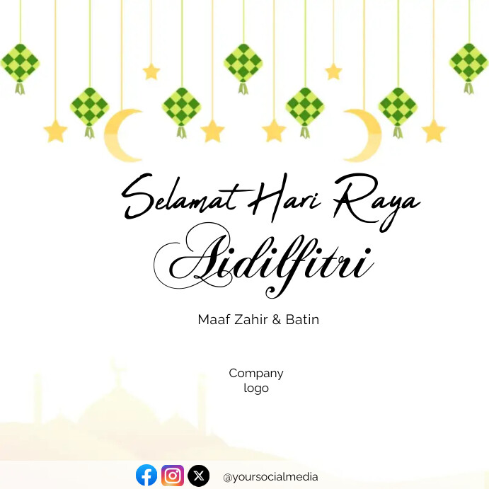 Raya Aidilfitri Template | PosterMyWall