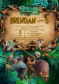 Raya and the Last Dragon Invitation Template | PosterMyWall