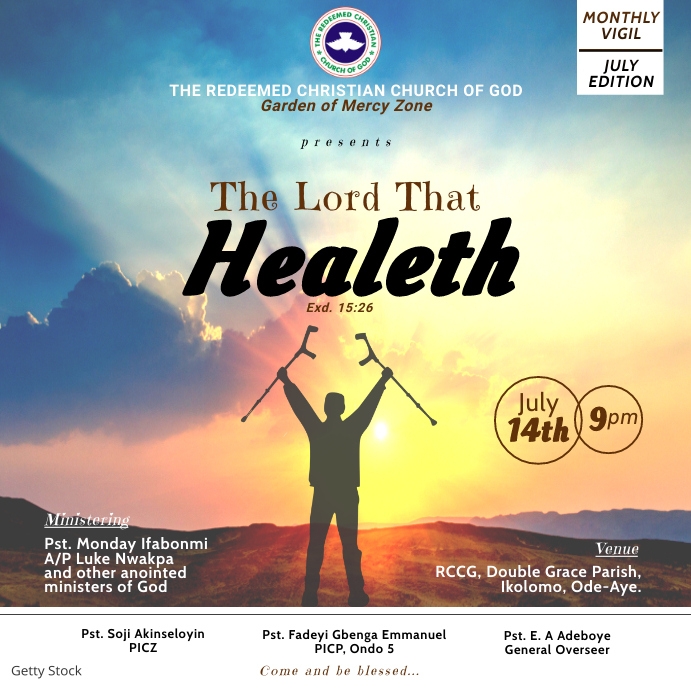 Cover Program For Rccg Convention Design RCCG Template | PosterMyWall