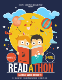Read A Thon Template PosterMyWall read-a-thon-template-postermywall