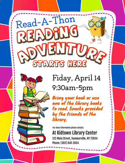 Copy of ReadAThon Flyer PosterMyWall