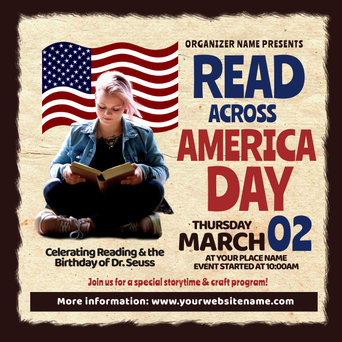 Read Across America Day Instagram Post Template | PosterMyWall
