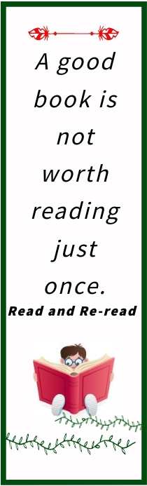 Read Bookmark Design Copy of Read and re-read Bookmark design | PosterMyWall
