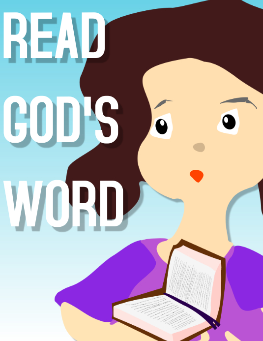 Read God's word Flyer (US Letter) template