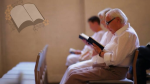 Reading Bible on church Уменьшенное изображение YouTube template