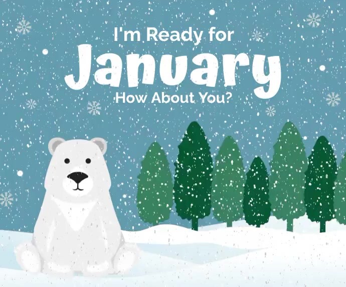 January Posts Ready for January Facebook Post Template | PosterMyWall