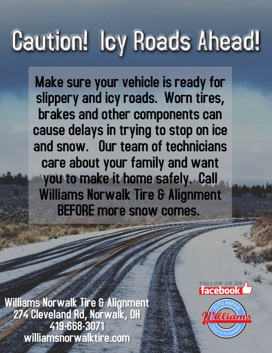 Icy Roads Ahead Template | PosterMyWall