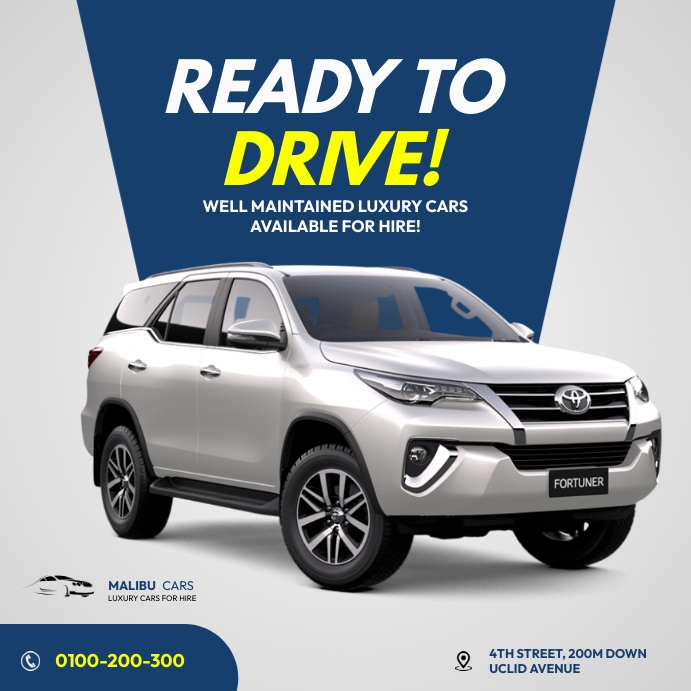 Ready to drive Template | PosterMyWall