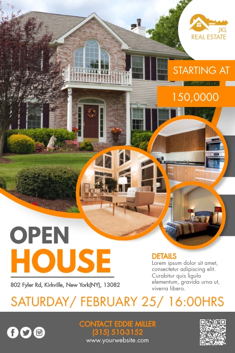 Open House Display Real Estate, Open House Template | PosterMyWall