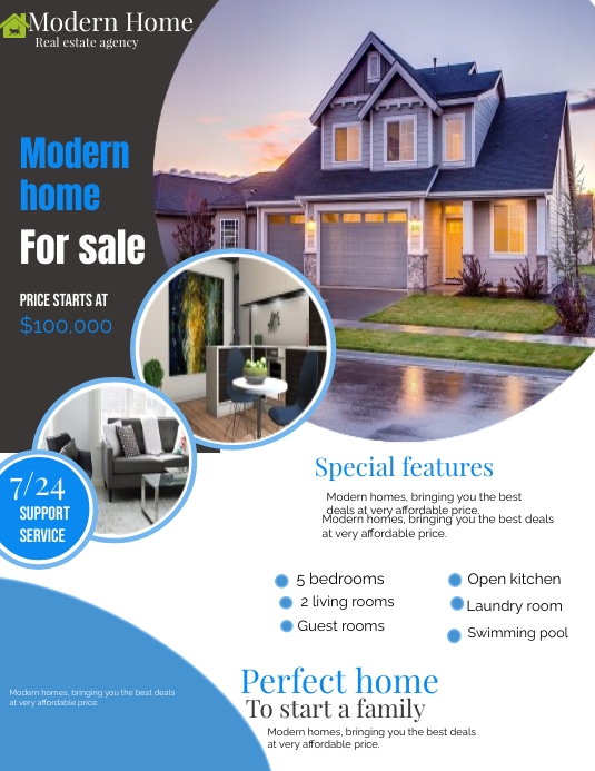 Real estate (8) Pamflet (VSA Brief) template