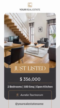 Real Estate | Just Listed Property Listing | Realtor Marketing Instagram Story Design template