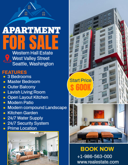 Plantilla de Real Estate & House For Sale Ad | PosterMyWall