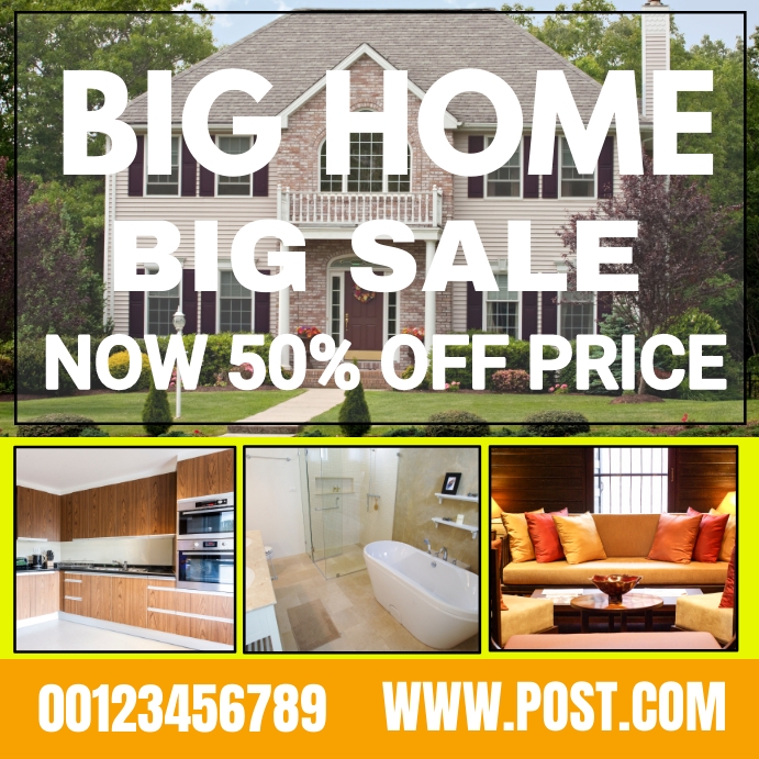 Copy of REAL ESTATE (home for sale) INSTAGRAM POST | PosterMyWall