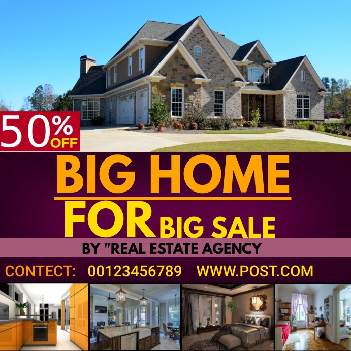 Copy of REAL ESTATE (home for sale) INSTAGRAM POST | PosterMyWall