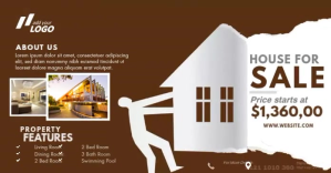 Real Estate Ad Изображение, которым поделились на Facebook template