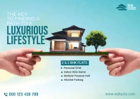 Real Estate Ad Postcard template