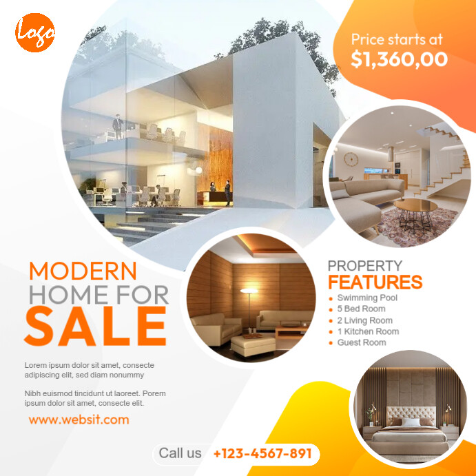 Real Estate Ad Instagram Post template