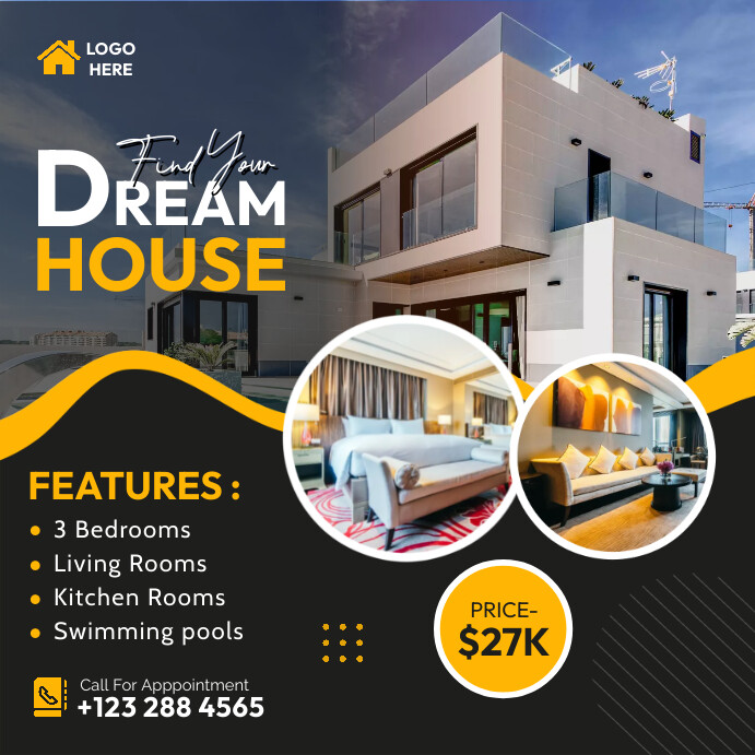 Ad Document Examples Real Real Estate Ad Design Template | PosterMyWall