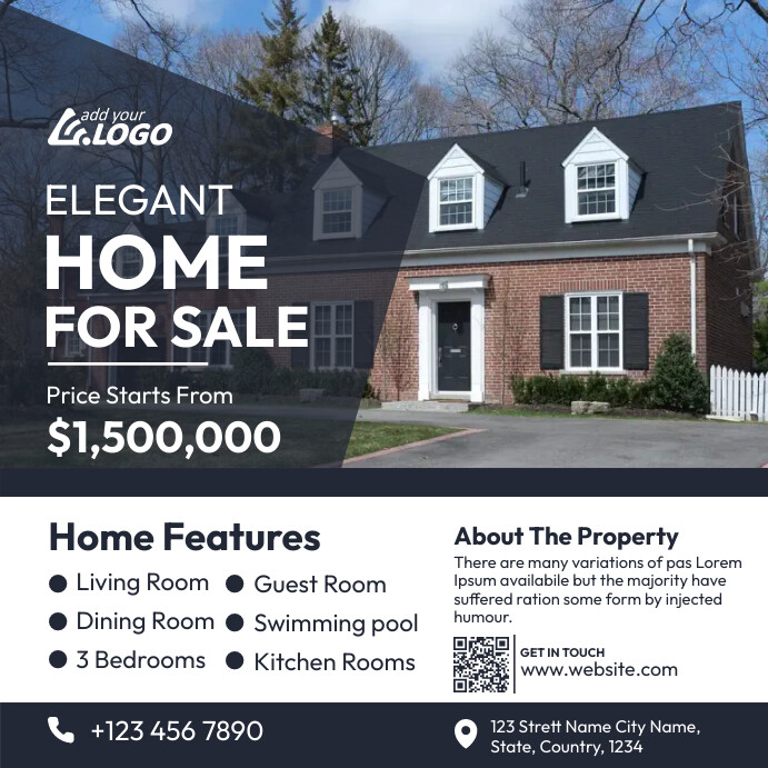 Real Estate Ad Template PosterMyWall