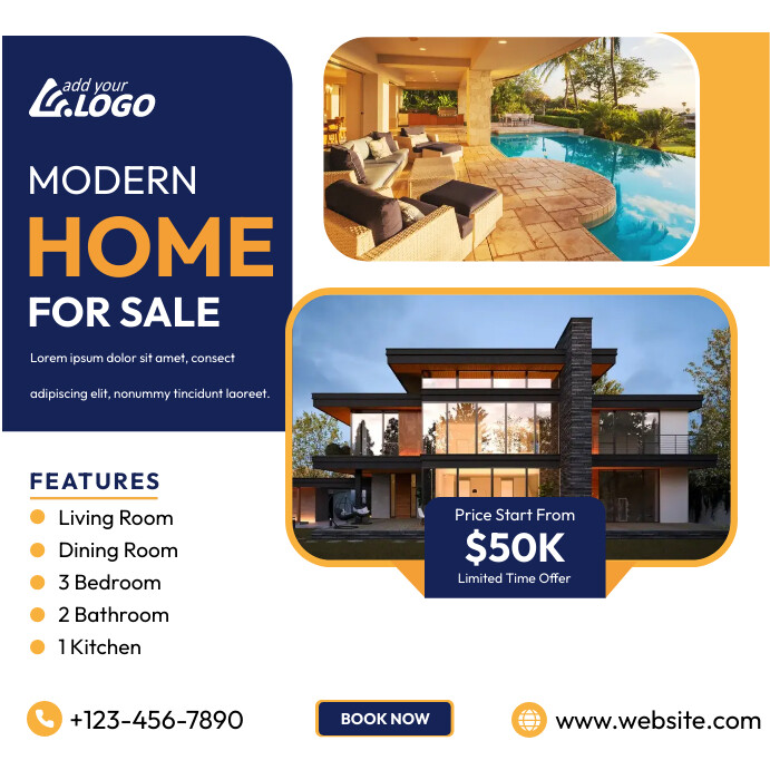 Ad Document Examples Real Real Estate Ad Template | PosterMyWall