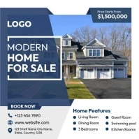 Real Estate Ad Template Message Instagram