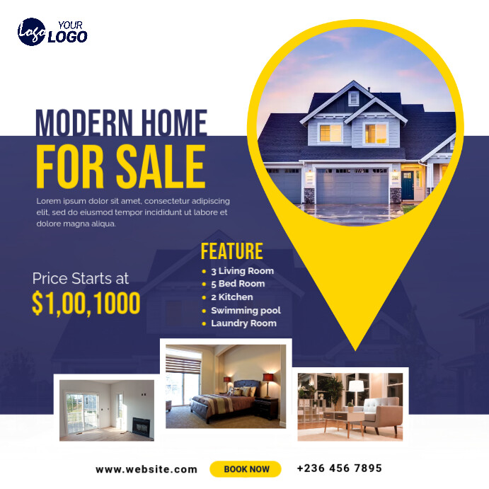 Ad Document Examples Real Real Estate Ad Template | PosterMyWall