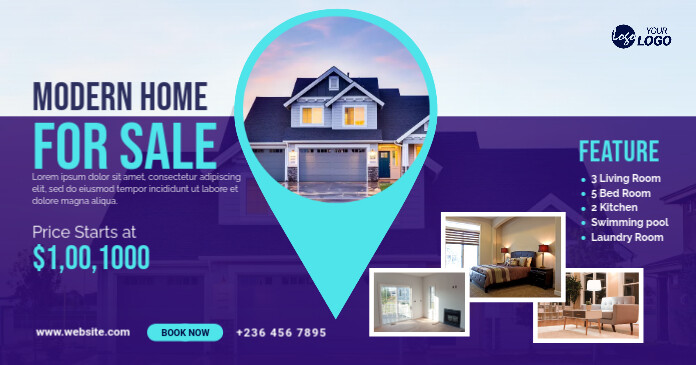 Ad Document Examples Real Real Estate Ad Template | PosterMyWall