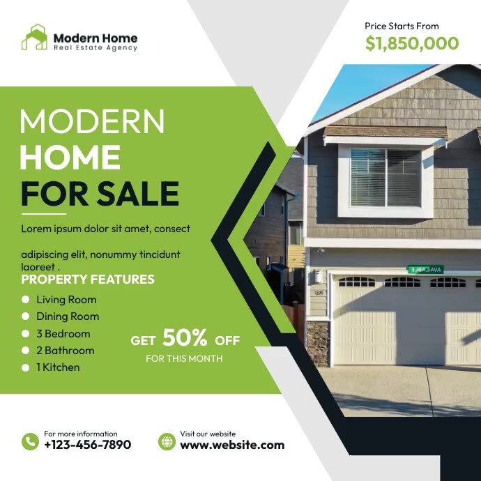 Ad Document Examples Real Real Estate Ad Template | PosterMyWall